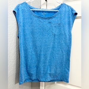 Athleta blue pocket shirt